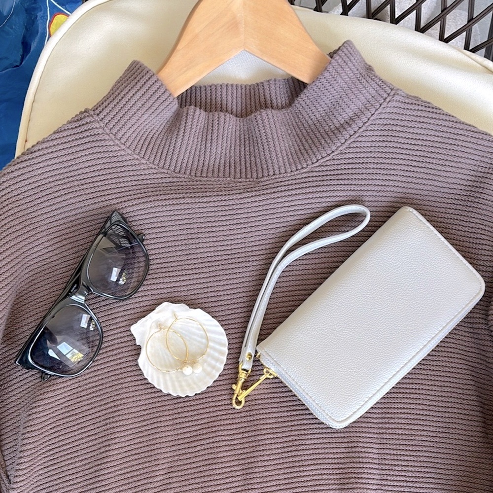 Madewell Taupe Turtleneck Sweater Size Medium